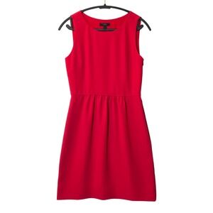 J.Crew Camille Sleeveless Pleated Waist Dress Coral Pink 2 Holiday Office Preppy